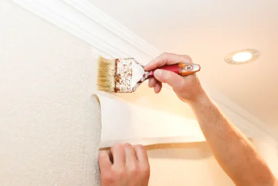 Pose de papier peint à Perche en Nocé — revêtements muraux et toiles de verre